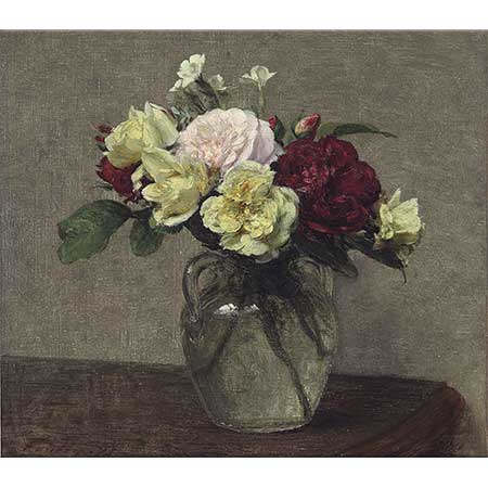 Henri Fantin Latour Gül ve Karanfil Demeti