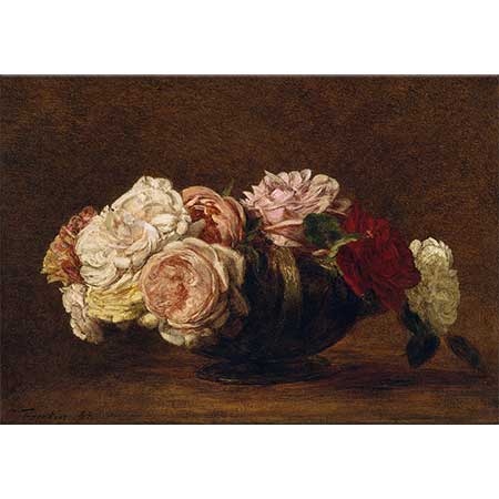 Henri Fantin Latour Kap İçinde Güller