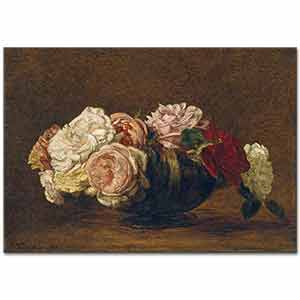 Henri Fantin Latour Kap İçinde Güller