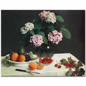 Henri Fantin Latour Ortancalar ve Meyveler