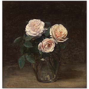 Henri Fantin Latour Pembe Güller