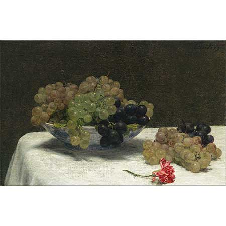 Henri Fantin Latour Üzümler ve Karanfil