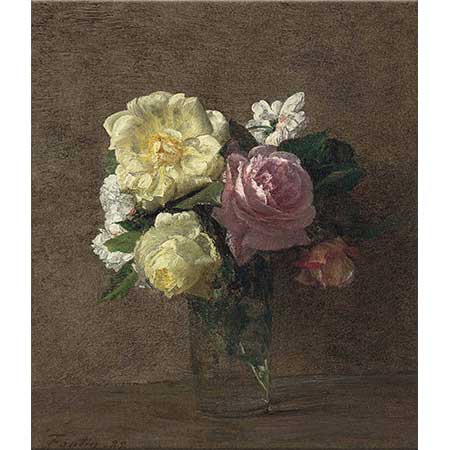 Henri Fantin Latour Vazo ve Güller