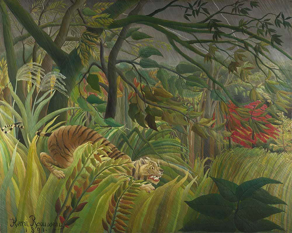 Henri Rousseau Tropik Fırtınada Kaplan