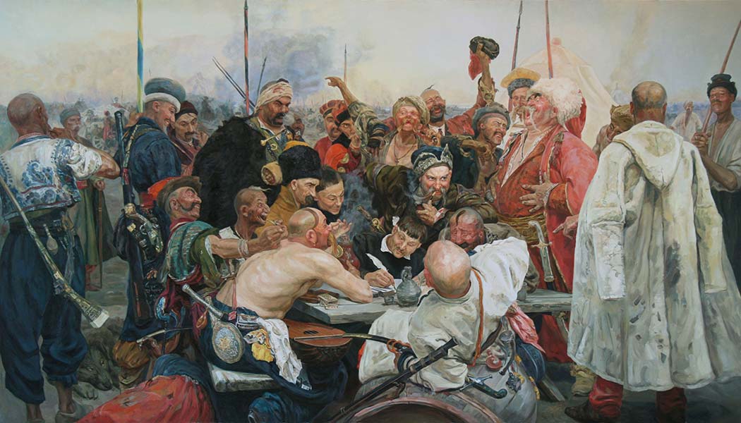 Ilya Efimovich Repin Sappor Kazakları Anlaşma İmzalarken