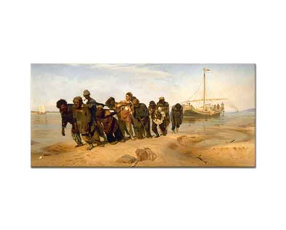 Ilya Efimovich Repin Volga Kıyısında Taşıyıcılar