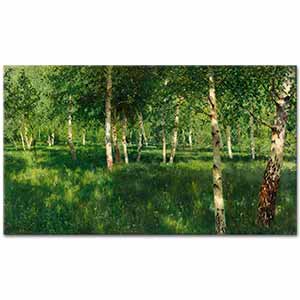 Isaac Levitan Kayın Ormanı
