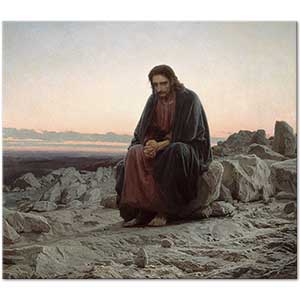 Ivan Nikolaevich Kramskoy Çölde İsa