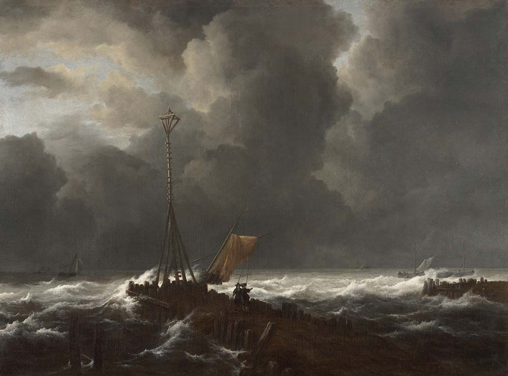 Jacob van Ruisdael Fırtınada iskeledekiler