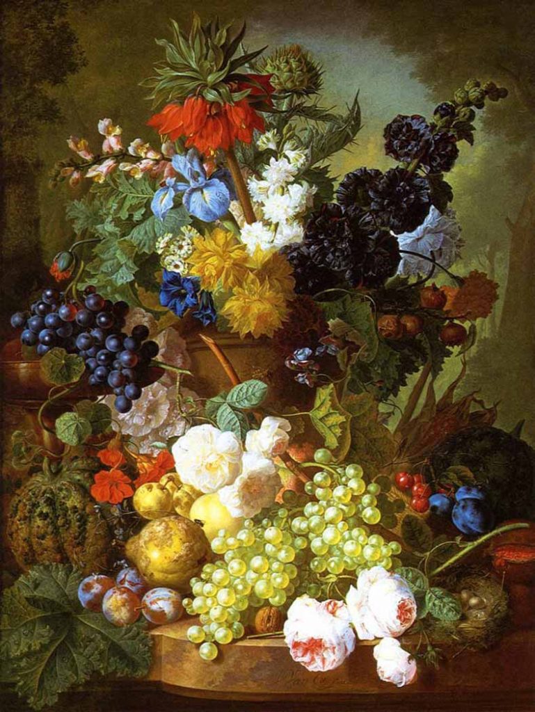 Jan van Os Çiçekler ile Natürmort