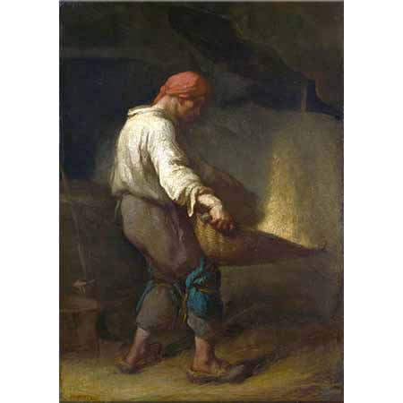 Jean François Millet Tahıl Eleyen Adam