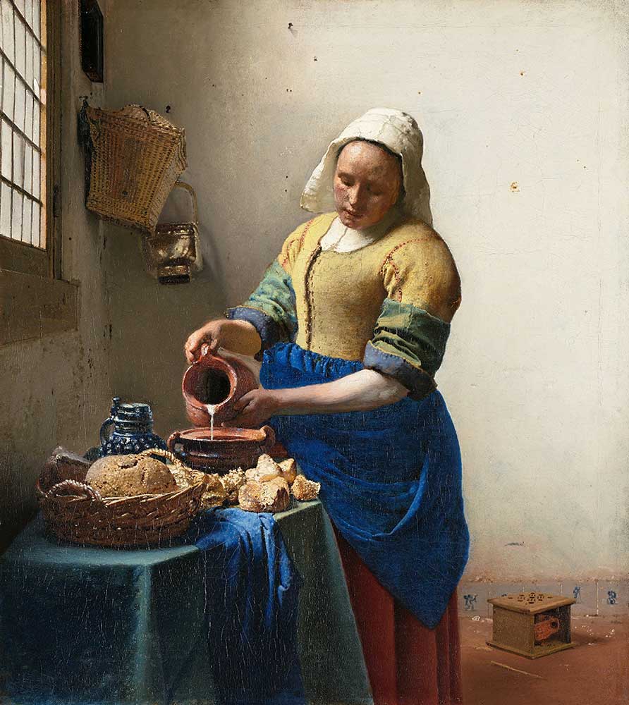 Johannes Vermeer Süt Koyan Hizmetçi