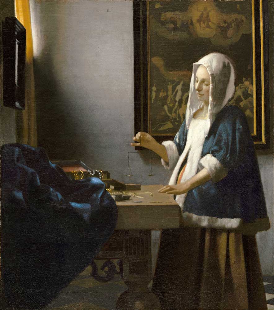 Johannes Vermeer Tartı Başındaki Kadın
