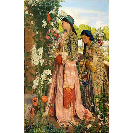 John Frederick Lewis Çiçek Bahçesinde