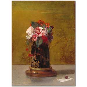 John La Farge Japon Vazosunda Çiçekler