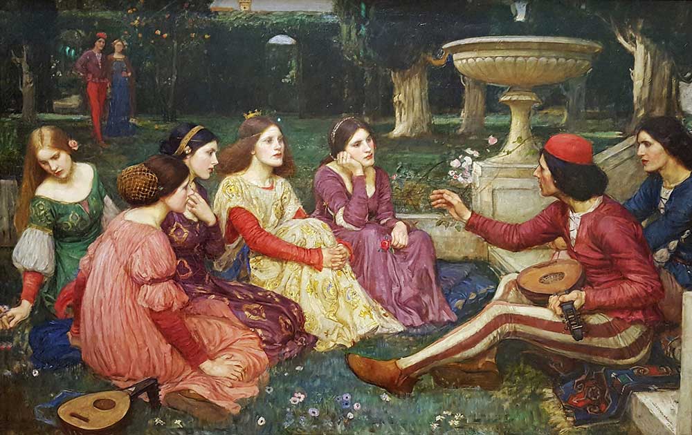 John William Waterhouse Decameron'dan Bir Hikaye