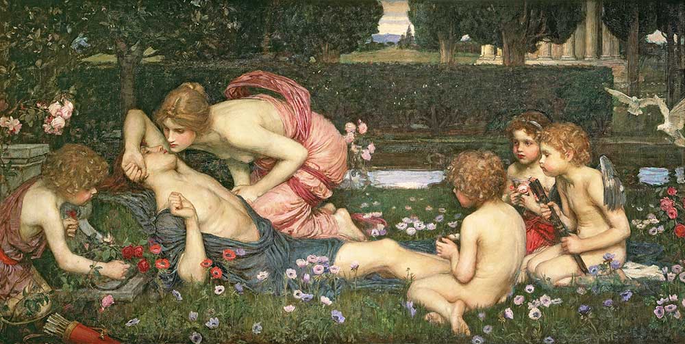 John William Waterhouse Uyanan Yakışıklı Adonis