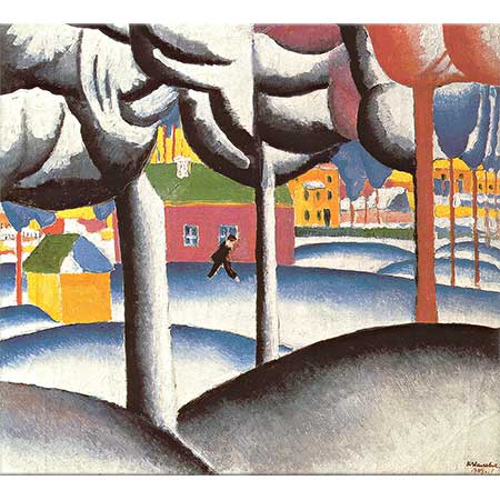 Kazimir Malevich Kış Manzarası