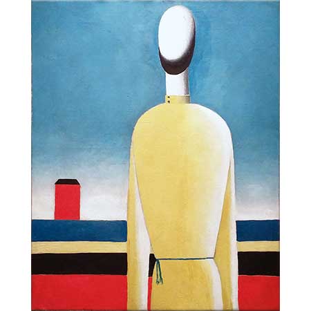 Kazimir Malevich Sarı Tşörtlü Yarım Figür