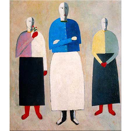 Kazimir Malevich Üç Kadın