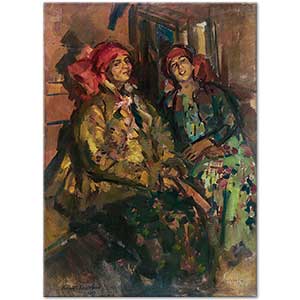 Konstantin Korovin Verandada İki Kız