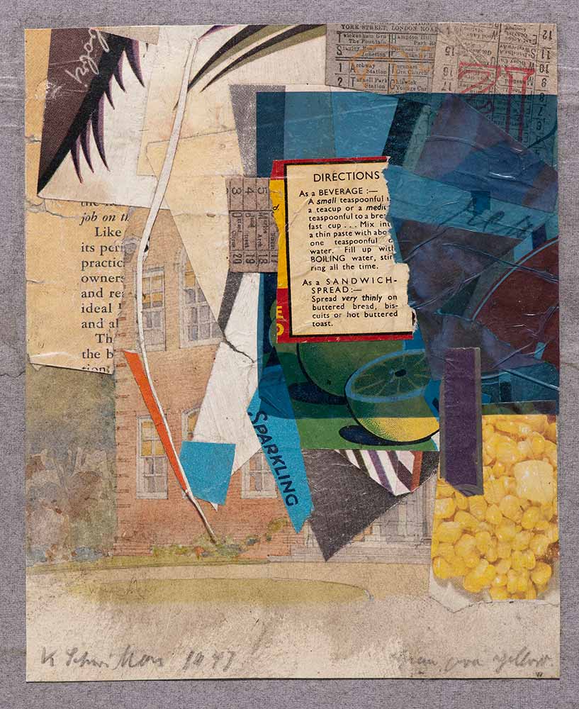 Kurt Schwitters Sarı Üzerine Yeşil