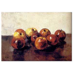 Lesser Ury Elmalı Natürmort