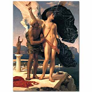 Lord Frederic Leighton Daedalus ve Icarus