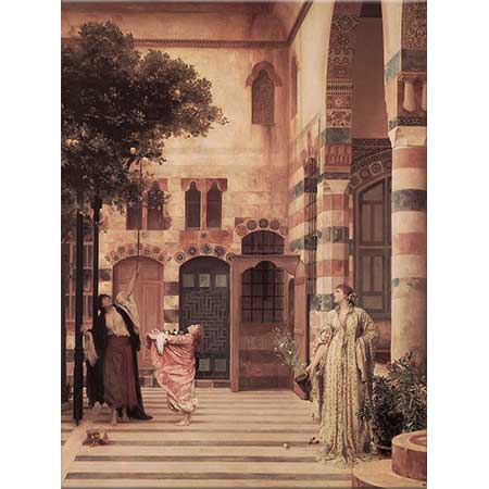 Lord Frederic Leighton Eski Şam'da Avlu