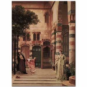 Lord Frederic Leighton Eski Şam'da Avlu