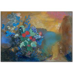 Odilon Redon Çiçekler Arasında Ophelia