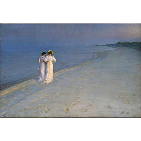Peder Severin Krøyer Sahilde Yaz Akşamı