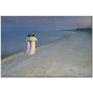 Peder Severin Krøyer Sahilde Yaz Akşamı