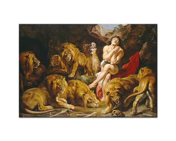 Peter Paul Rubens Daniel Aslanların Mağarasında