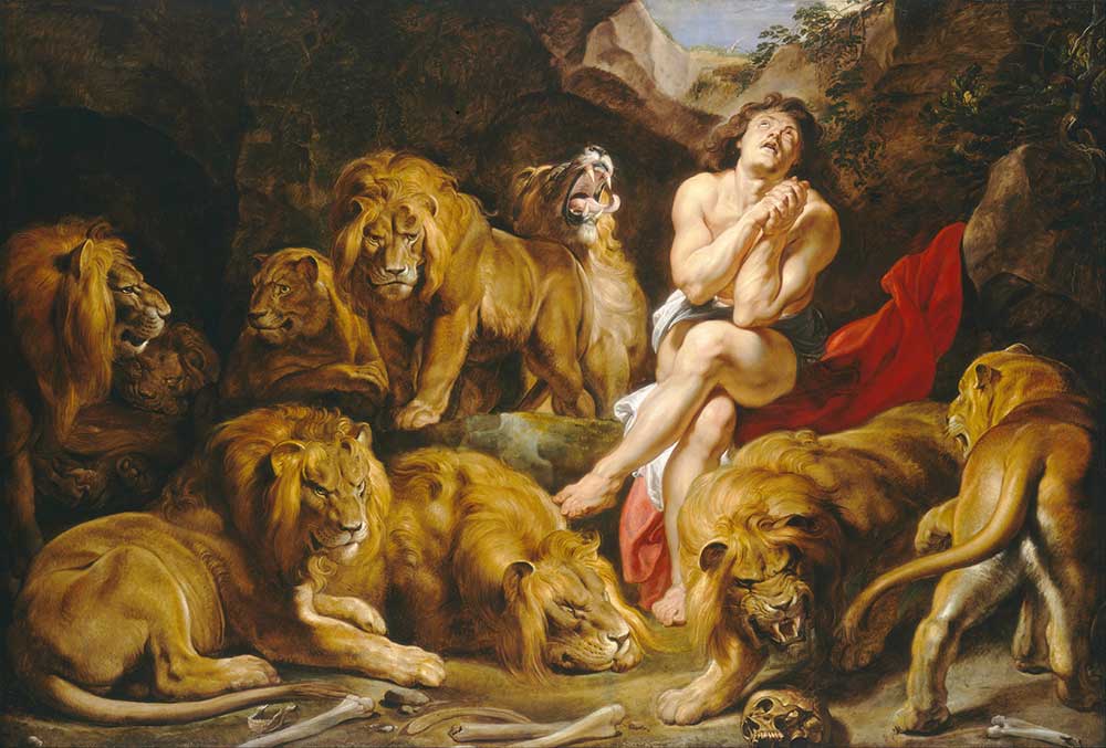 Peter Paul Rubens Daniel Aslanların Mağarasında