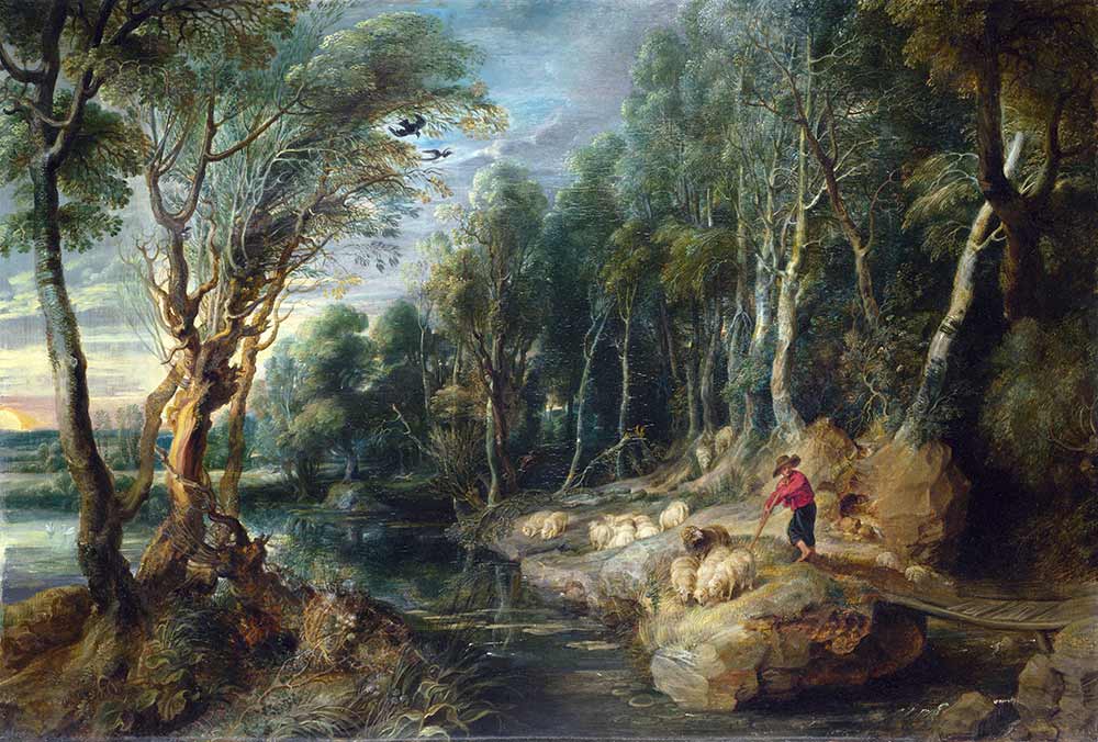 Peter Paul Rubens Ormanda Çoban ve Sürüsü
