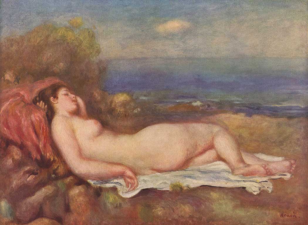 Pierre Auguste Renoir Deniz Kenarında Uyku