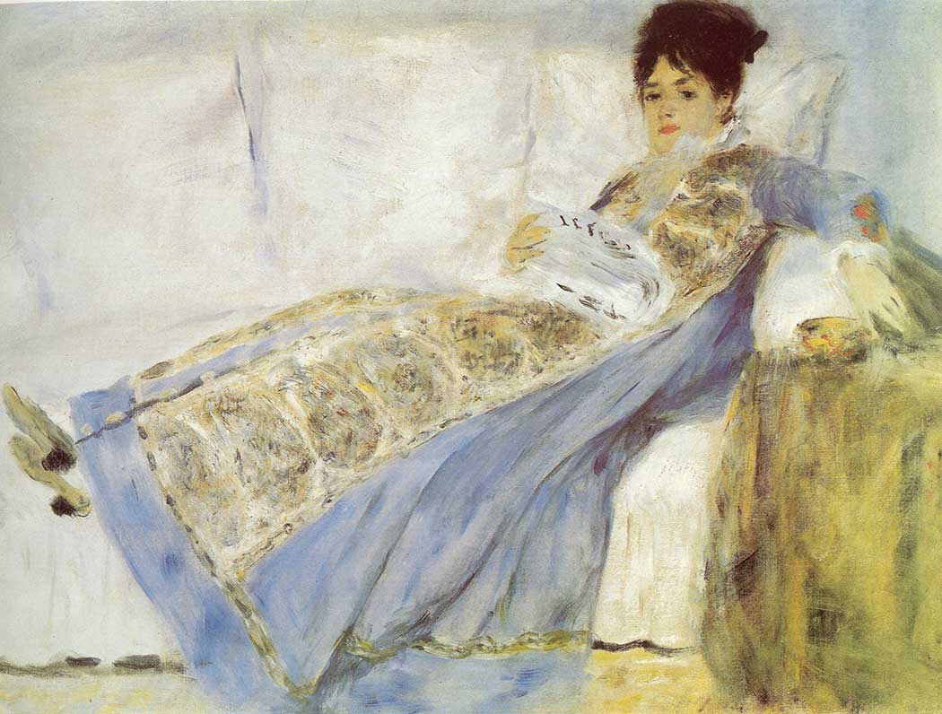 Pierre Auguste Renoir Divana Uzanan Kadın