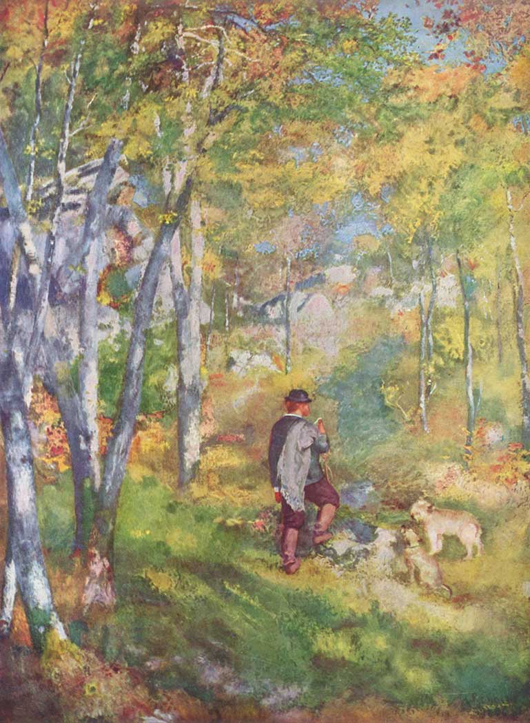 Pierre Auguste Renoir Genç Adam Fontainebleau Ormanında