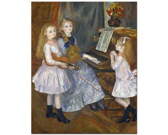 Pierre Auguste Renoir Kızkardeşleri ile Catulle Mendes