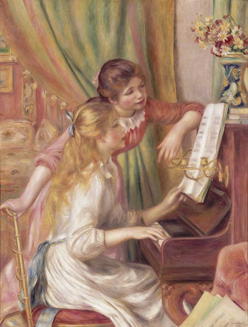 Pierre Auguste Renoir Piyano Başında Kızlar