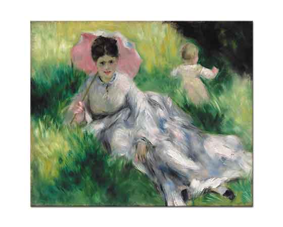 Pierre Auguste Renoir Şemsiyeli Kadın