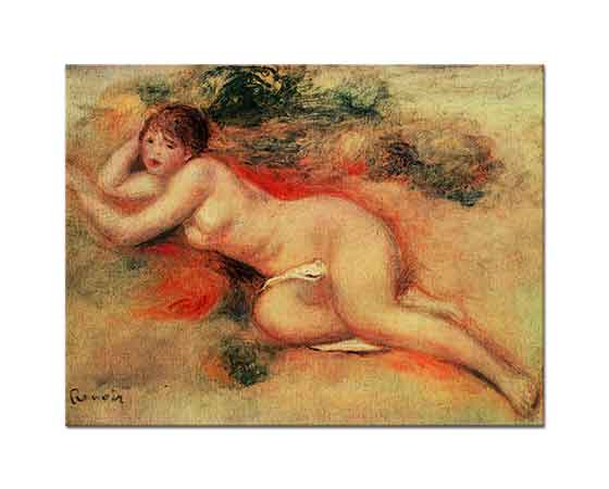 Pierre Auguste Renoir Uzanan Nü