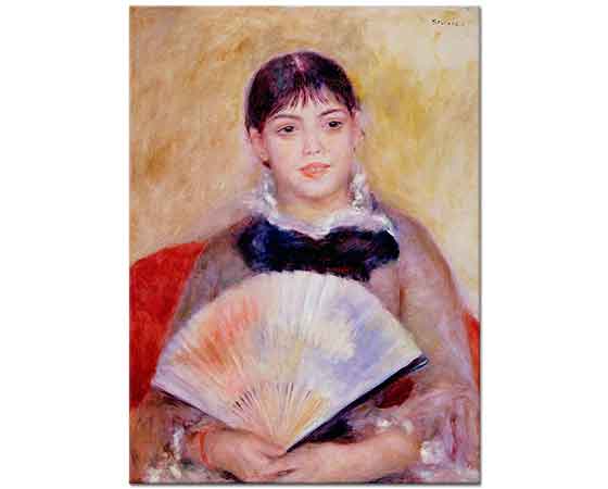 Pierre Auguste Renoir Yelpazeli Kadın