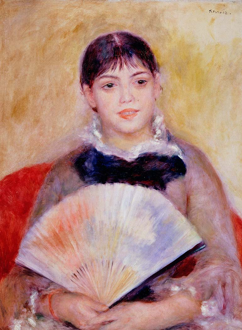 Pierre Auguste Renoir Yelpazeli Kadın