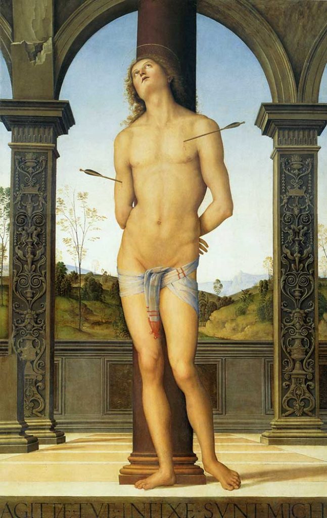 Pietro Perugino Saint Sebastian İdam Edilirken