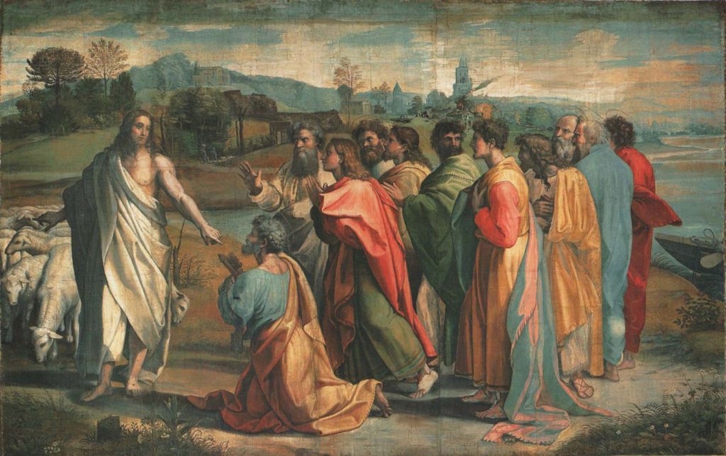 Raphael İsa Peter'i Görevlendirirken