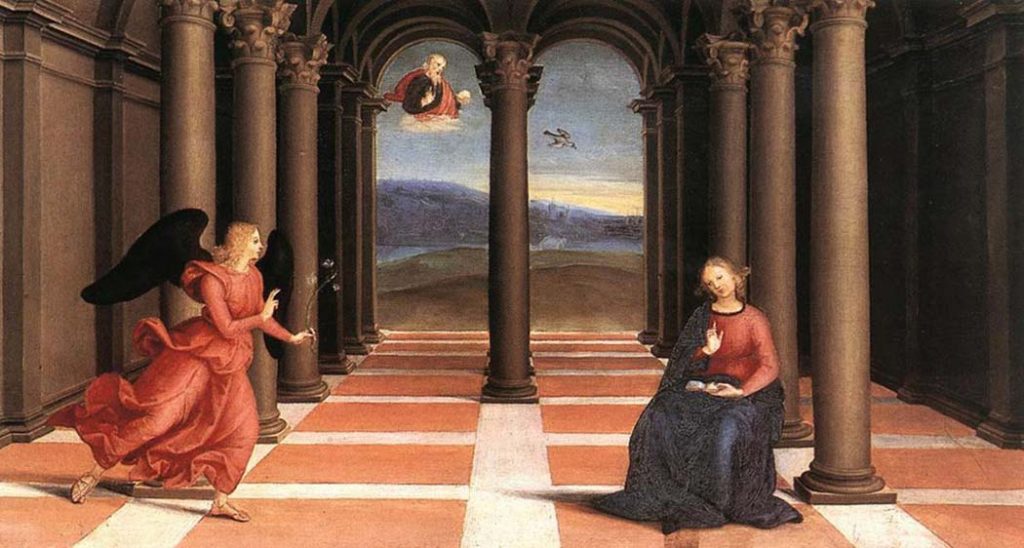 Sanzio de Urbino Raphael Meryem'e Müjde