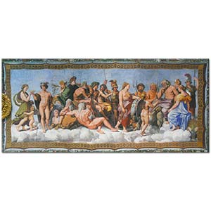 Raphael Psyche'nin Olimpus'ta Tanrılarla Buluşması
