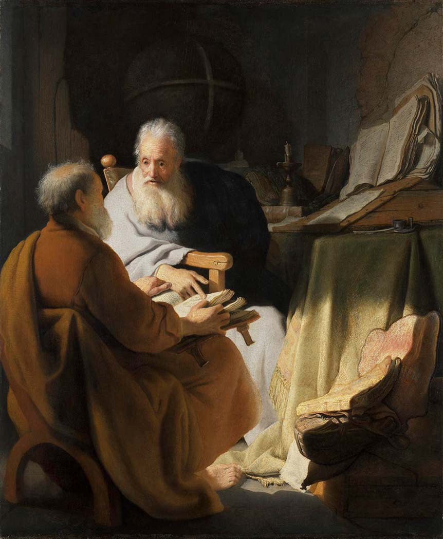 Rembrandt Azizlerin Sohbeti